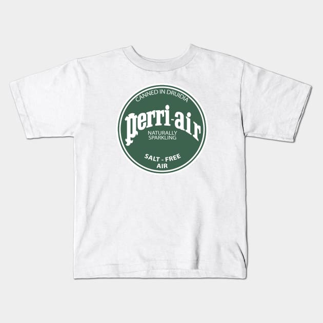 Perri-Air Natural Sparkling Salt-Free Air Kids T-Shirt by nerdprince